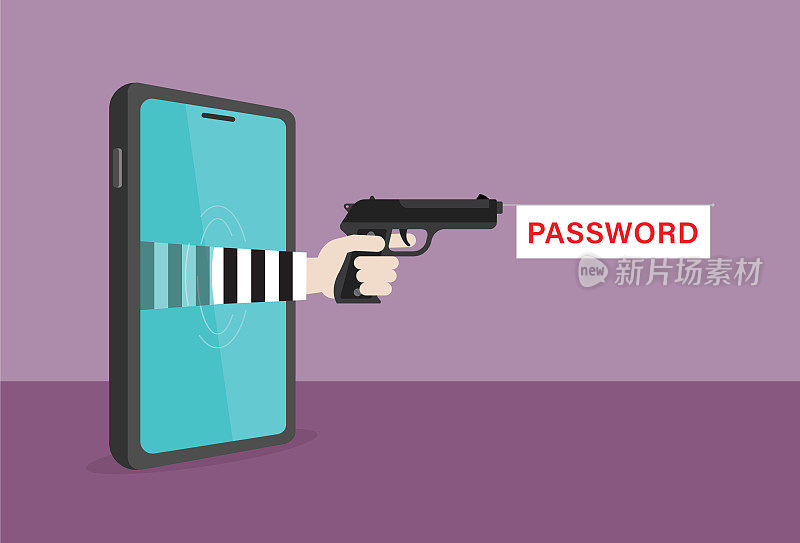 A thief with a gun wants to password